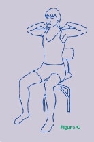 entourez lentement vos coudes sur les côtés