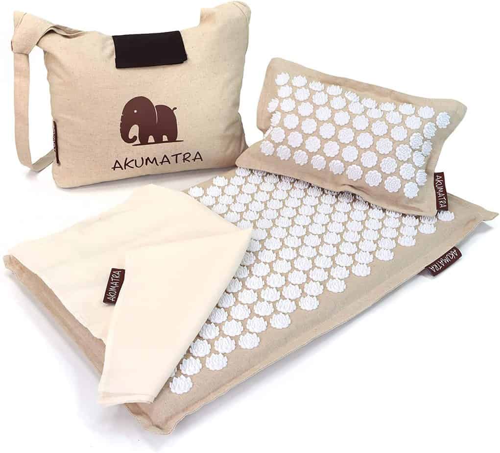 Tapis d'acupression avec coussin