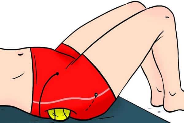 Auto-massage pour le syndrome piriforme balle