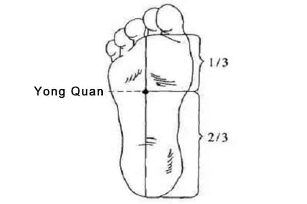 Point Yong Quan (1R)