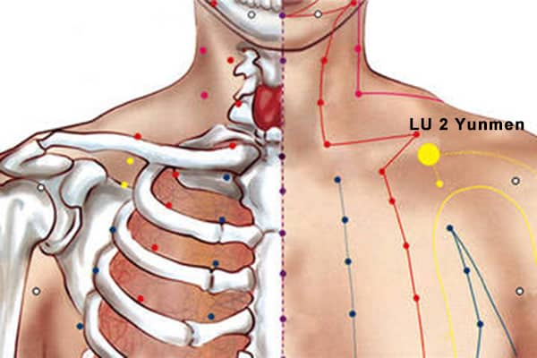 Point Yun Men (2P) du méridien du poumon