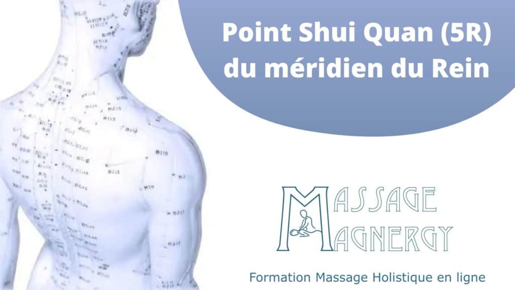 Point Shui Quan (5R) du méridien du Rein - Massage Magnergy