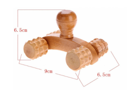 Rouleau de massage en bois