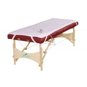 Drap-housse chauffant pour table de massage