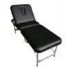 table de massage pliante en aluminium Vigor Dossier relevable, table pliante noir