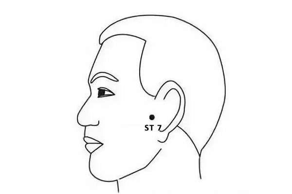 Point d'acupuncture ST 7 (Xiaguan)